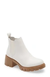 Steve Madden Howler Bootie In Wht/ Tan