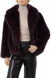 Apparis Milly Recycled Faux Fur Jacket In Tobacco