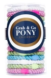 L Erickson Grab & Go Set Of 15 Ponytail Holders In Dazzle