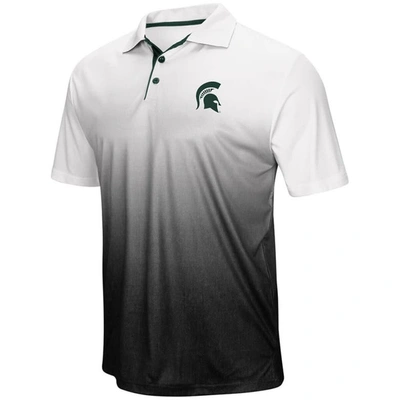 Colosseum Men's Gray Michigan State Spartans Magic Team Logo Polo Shirt