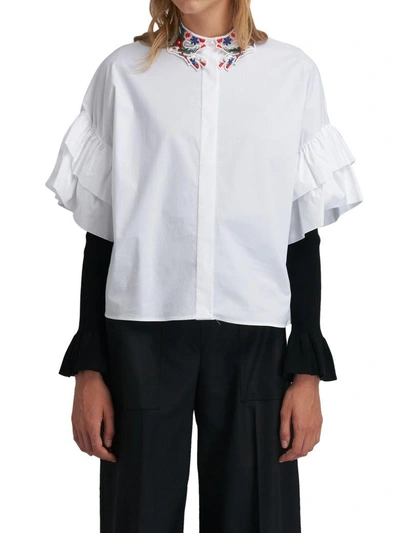 Vivetta White Shirt Rouches