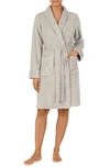 Lauren Ralph Lauren So Soft Shawl Collar Fleece Robe In Grey
