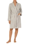 Ralph Lauren So Soft Shawl Collar Fleece Robe In Grey