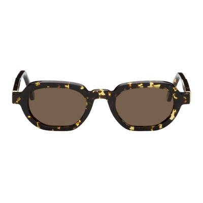 Han Kjobenhavn Yellow & Tortoiseshell Banks Sunglasses In Yellow Tortoise