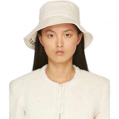 Isabel Marant Loiena Waxed Cotton Bucket Hat In Ecru 23ec | ModeSens