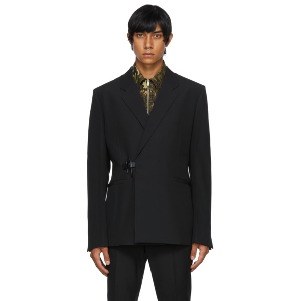 Givenchy padlock-detail wool blazer - Black