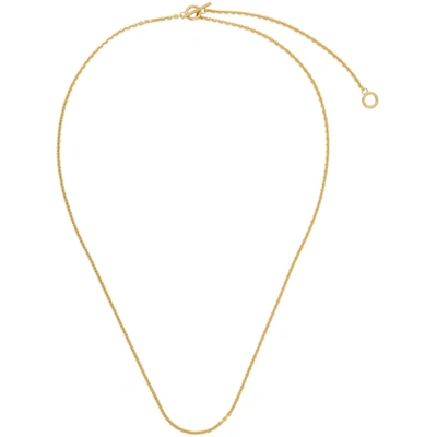 All Blues Gold String Necklace