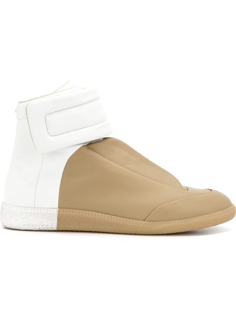 Maison Margiela Tan & White Future High-top Sneakers | ModeSens