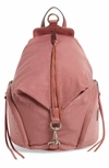 Rebecca Minkoff Julian Nylon Backpack - Pink In Smoky Pink/silver