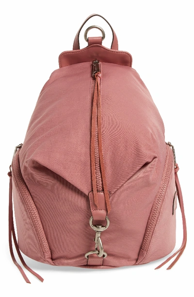 Rebecca Minkoff Julian Nylon Backpack - Pink In Smoky Pink/silver
