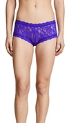 Hanky Panky 'signature Lace' Boyshorts In Mystic Blue