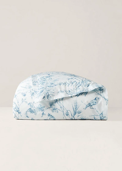 Ralph Lauren Genevieve Floral Sateen Comforter In Blue
