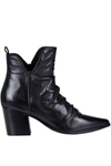 Elvio Zanon Leather Ankle Boots In Black