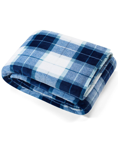 Nautica Northsail Plaid Navy Reef Blanket