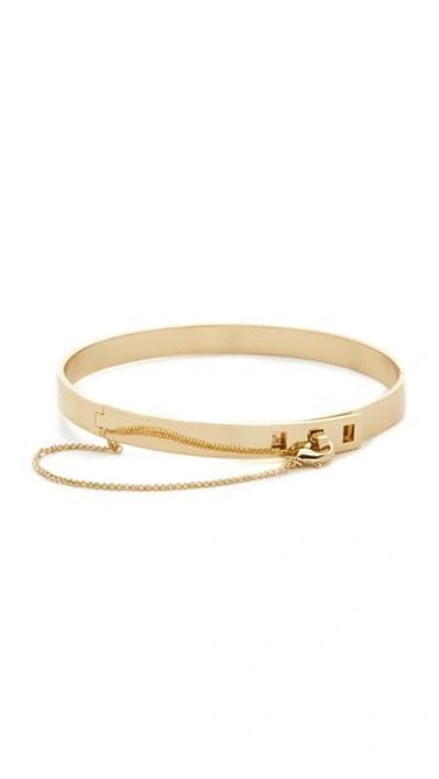 Eddie Borgo Small Safety Chain Choker Necklace In Gold