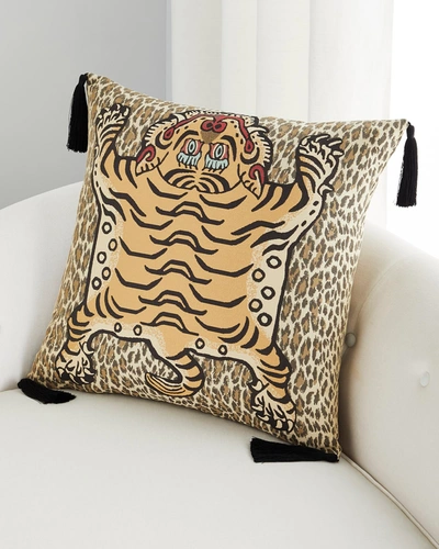 House Of Hackney Wild Saber Jacquard Large Cushion, 24"sq. In Butterscotch  | ModeSens