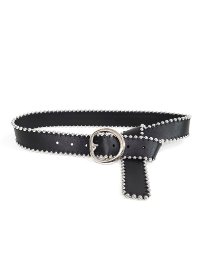 B-low The Belt Mitch Mini Studded Leather Belt In Black