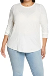 Madewell Whisper Cotton Long Sleeve T-shirt In White Chalk