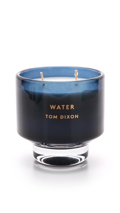 Tom Dixon Medium Water Scented Candle In Colorless