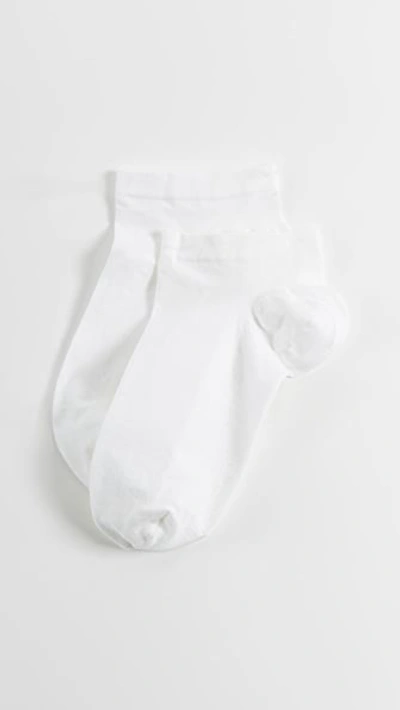 Wolford Trainer Cotton Socks In White