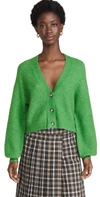 Baum Und Pferdgarten Chasmeen Alpaca & Wool Blend Cardigan In Green