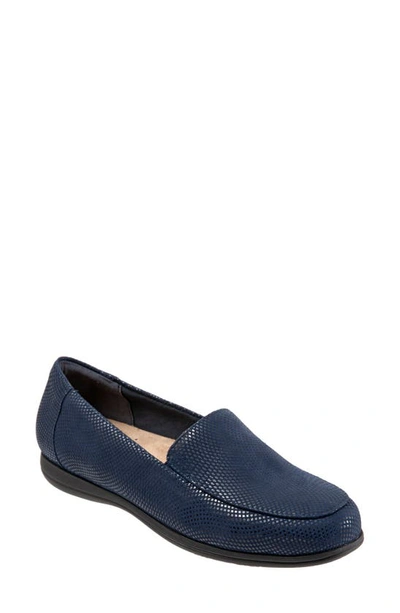Trotters Women's Deanna Loafer Women's Shoes In Navy Mini Dot