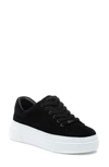 Jslides Amanda Canvas Platform Sneakers In Black