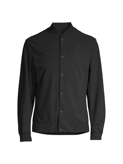 Theory Murphy Precision Slim Fit Bomber Jacket In Black