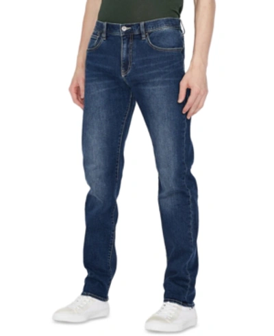 Ax Armani Exchange A X Armani Exchange Men's 5 Pocket Slim-fit Denim Jeans In Mid Wash Indigo