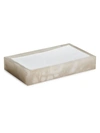 Labrazel Alisa Alabaster Towel Tray, Cream In Creamy Ivory