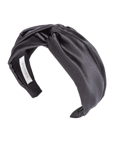 Jennifer Behr Twisted Silk Satin Headband In Bronze