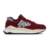 New Balance 574 Sneakers In Burgundy And White-red In Red/grey