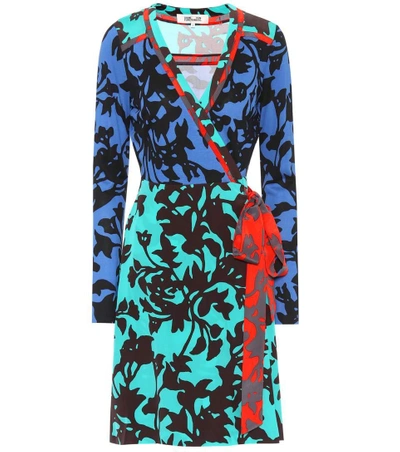 Diane Von Furstenberg Printed Silk Wrap Dress