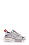 Givenchy Men's Giv 1 Metallic Mesh Clear-sole Runner Sneakers In Grey