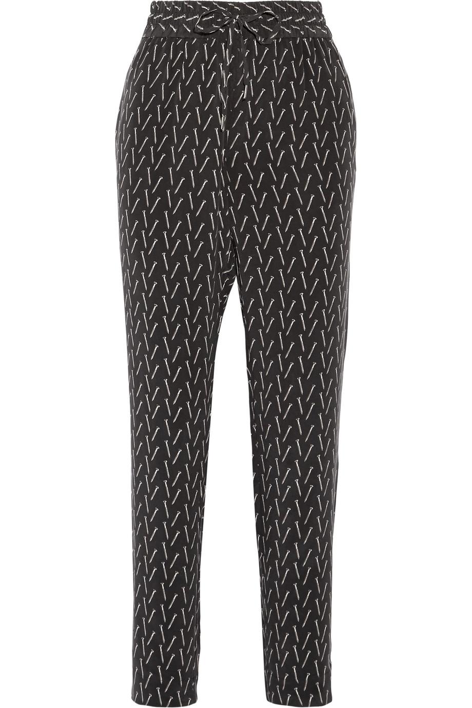 silk track pants