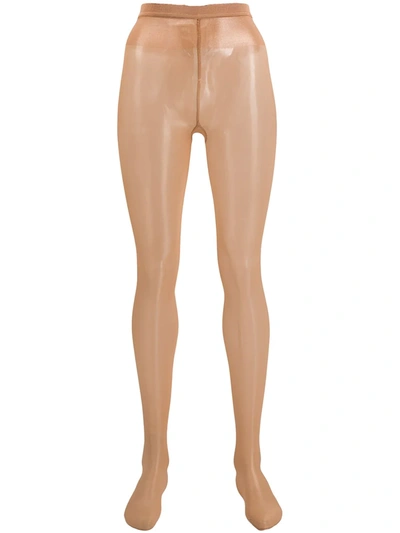 Wolford Neon High Gloss Tights In Gobi
