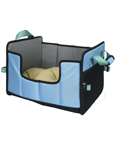 Pet Life Travel-nest Folding Travel Cat And Dog Bed In Blue