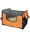 Pet Life Travel-nest Folding Travel Cat And Dog Bed In Orange