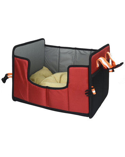 Pet Life Travel-nest Folding Travel Cat And Dog Bed In Red