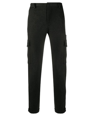 Dolce & Gabbana Stretch Wool Cargo Pants In Black