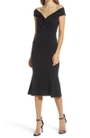 Katie May Edgy Asymmetrical One-shoulder Gown In Black
