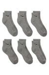 Nike Everyday Plus Cushioned Training Ankle Socks In Grey