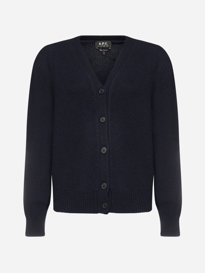 Apc Ama Virgin Wool Cardigan