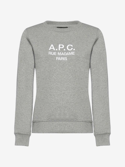 Apc Tina Logo Cotton Sweatshirt