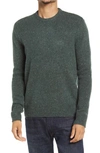 Madewell Crewneck Sweater In Midnight Green Donegal