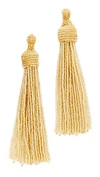 Kenneth Jay Lane Tassel Earrings In Gold