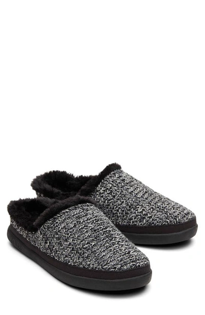 Toms Vegan Sage Hausschuh Schwarz Gemütlich Pulloverstrick - Grösse Eu 37.5 In Black Sweater