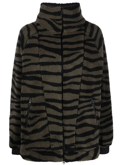 Adidas By Stella Mccartney + Net Sustain Animal-print Recycled Fleece  Jacket In Black | ModeSens