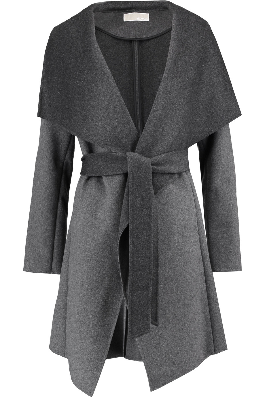 Michael Michael Kors Two-tone Belted Wool-blend Coat | ModeSens