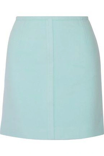 Pallas Woman Wool And Cashmere-blend Mini Skirt Light Blue